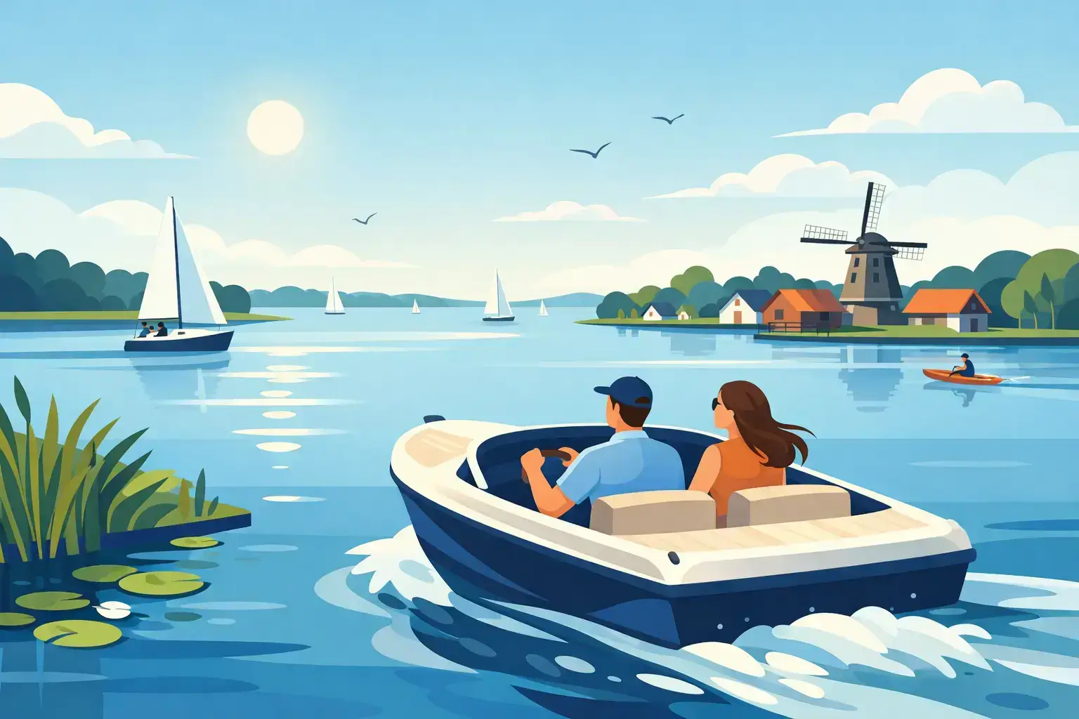 Leren varen op de Loosdrechtse Plassen