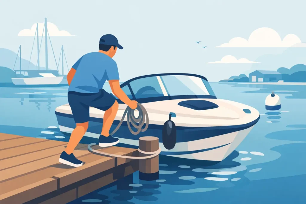 Zelf leren aanmeren met je boot