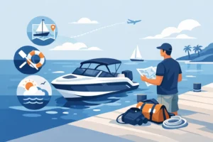 Vaarles voor vakantievoorbereiding boot