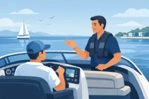 Privé-instructeur op het water voor zeker varen